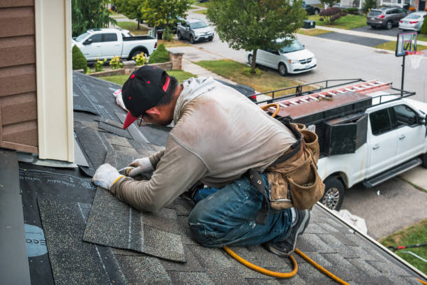 Professional Gutter Repair And Installation technician working in Burlington, OH